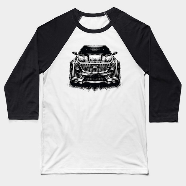 Cadillac CT6 Baseball T-Shirt by Vehicles-Art